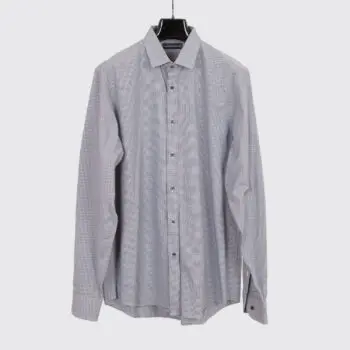 Ralph Lauren Black Label Shirt Size 17 Men Black Gingham Cotton