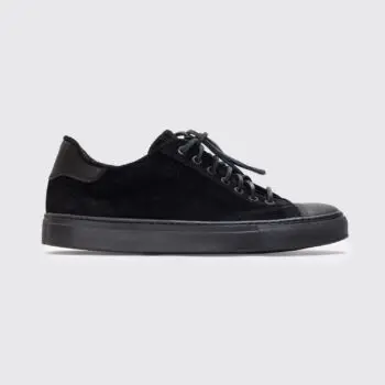 Wings & Horns Low Sneaker Size 10 (EU43) Black Suede Made in Italy