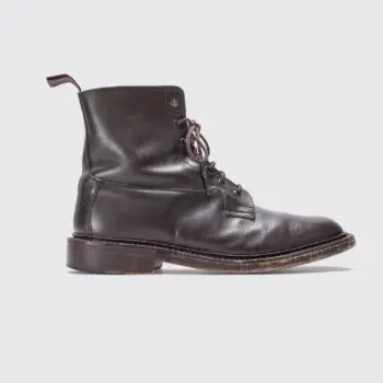 Tricker's Burford Country Boots Size UK9 Burnished Dark Brown Leather 5635