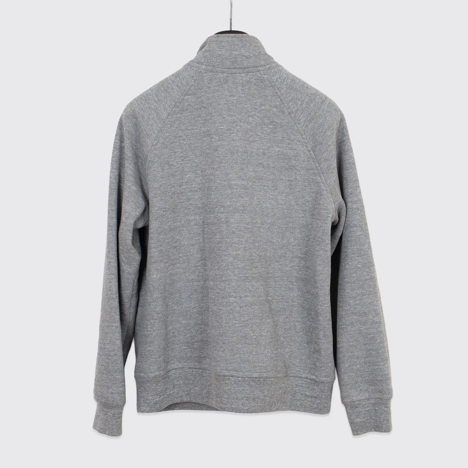 Flint and Tinder 10-Year Quarter Zip Sweatshirt Size S Men Gray Cotton Fleece