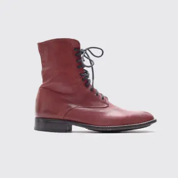 Filippa K Boots Size 10 (EU43) Oxblood Red Smooth Leather Lace Up Made in Italy