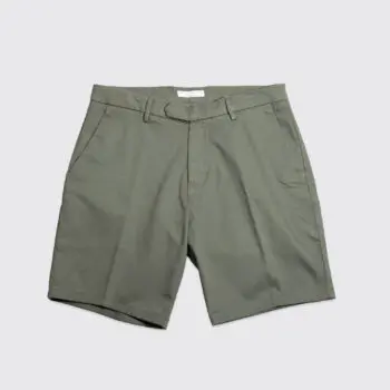 Luca Faloni Chino Shorts Size W30 (EU46) Men Olive Green Cotton Stretch