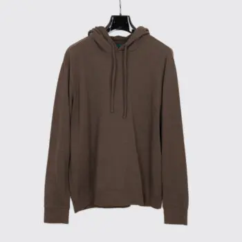 Vince Hoodie Size M Night Moss Brown Soft Cotton Double Face Sweatshirt