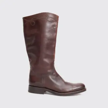 Fratelli Rossetti Tall Boots Size UK9 Men Dark Brown Calf Leather Made in Italy