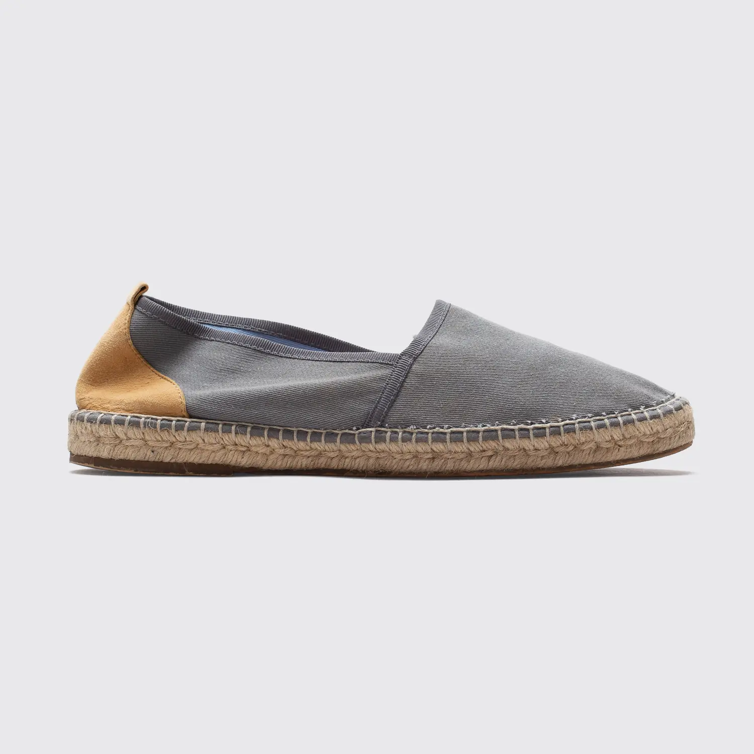 Escadrille Paris Ilbarritz Espadrille Slip On Size 9 Gray Cotton Made in Spain