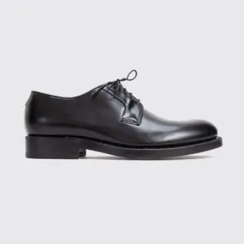 Raf Simons Derby Shoes Size EU42 Black Smooth Leather Plain Toe Made in Italy