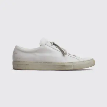 Common Projects Achilles Low Sneakers Size 10 Light Gray Leather Made in Italy