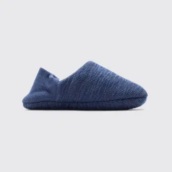 Merippa Reversible House Shoes Size M Men Indigo White Fleece Made in Japan
