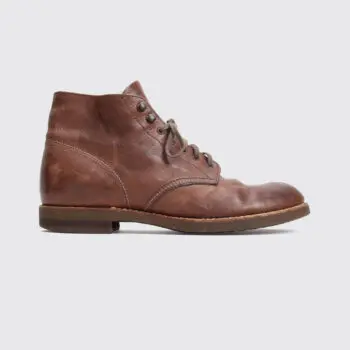 Mr. Olive Derby Ankle Boots Size 10 Men Dark Brown Leather Lace Up Crepe Sole