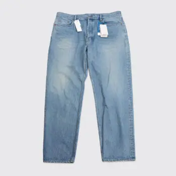 Saint Laurent Jean W38 Men Mick Nonza Blue Straight Fit Button Fly Made in Japan