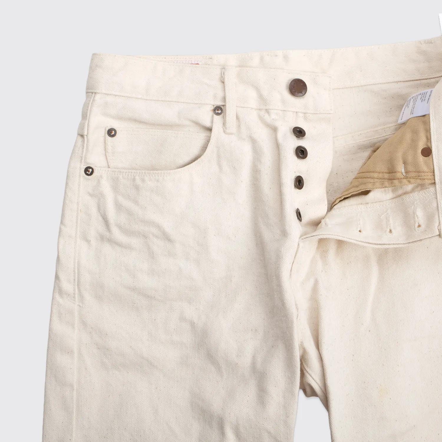 Freenote Cloth Belford Number 05 Vintage Fit Jeans W30 Men Cream White Cotton