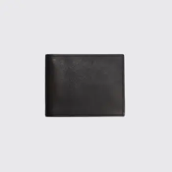 Coach Wallet Black Glove Tanned Cowhide Leather Men's 3-in-1 Classic Billfold