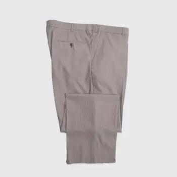 Ermenegildo Zegna Trousers Size EU58 Sand Gray Wool All Season Made in Italy