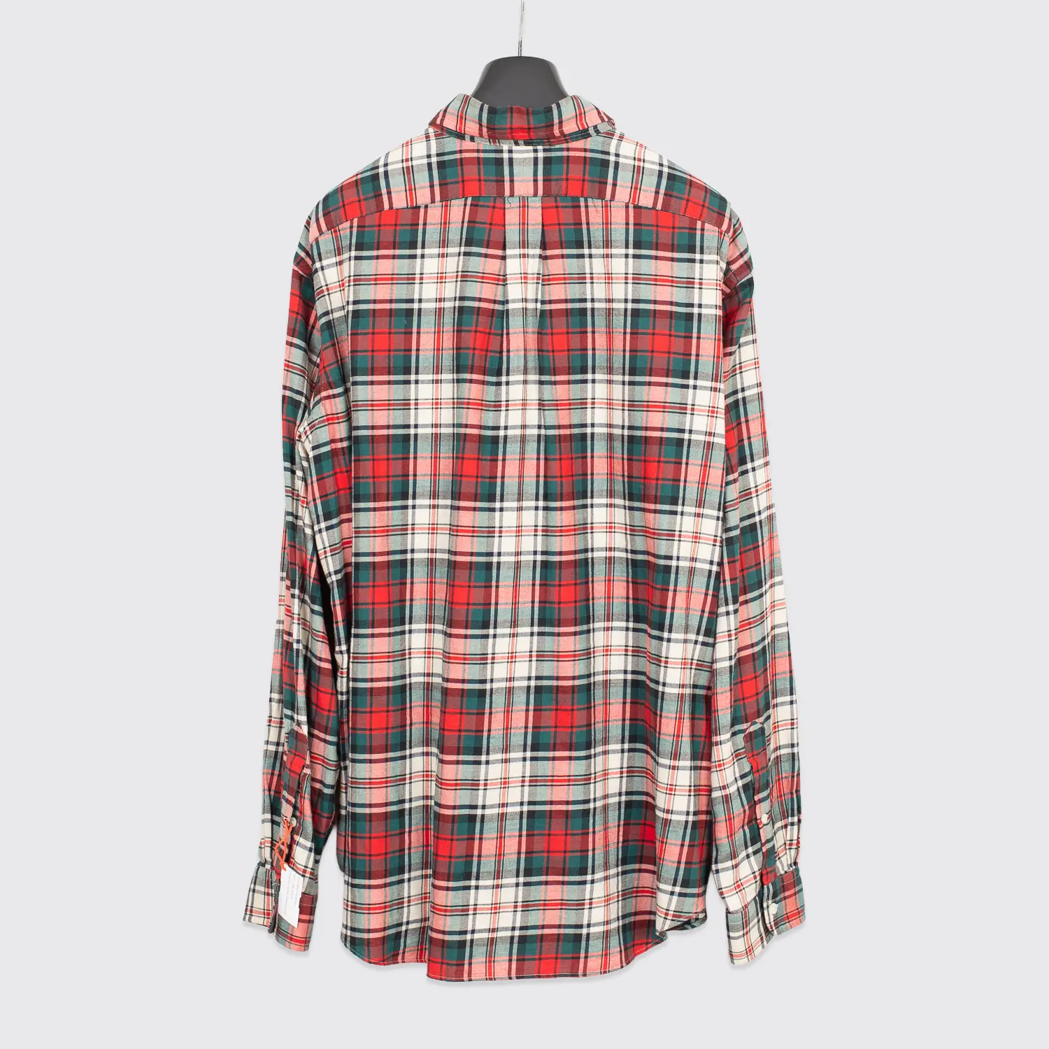 Polo Ralph Lauren Vintage Shirt 2XL Red Green Plaid Cotton Flannel Classic Fit