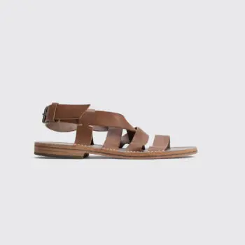 Maison Margiela Sandals Size EU42 Men Putty Brown Leather Strap Made in Italy