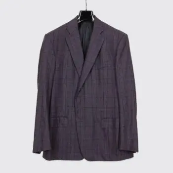 Isaia Napoli Sport Coat Size EU62 Warm Wool Flannel Tartan Plaid Galles Jacket