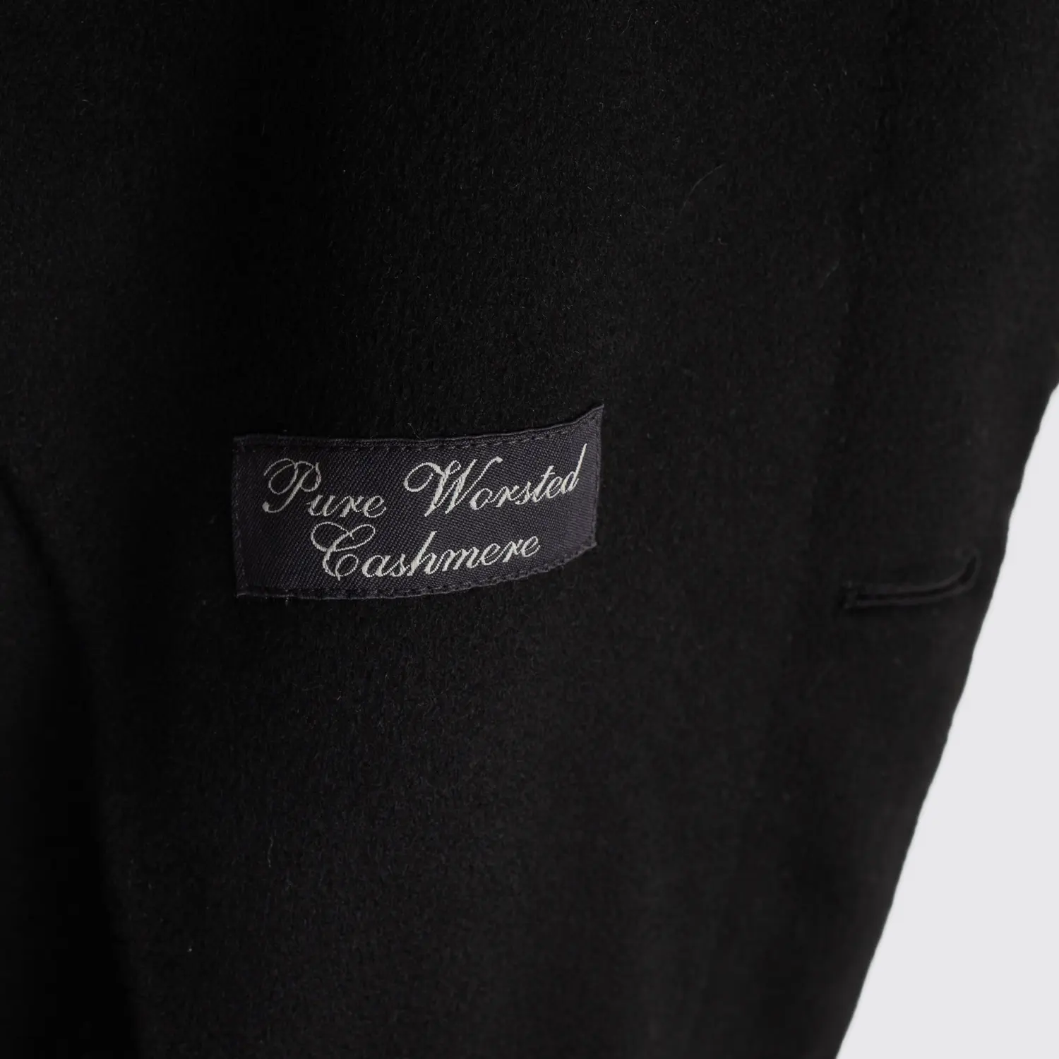 Ermenegildo Zegna Cashmere Dress Coat Size EU54 Men Long Solid Black Belted