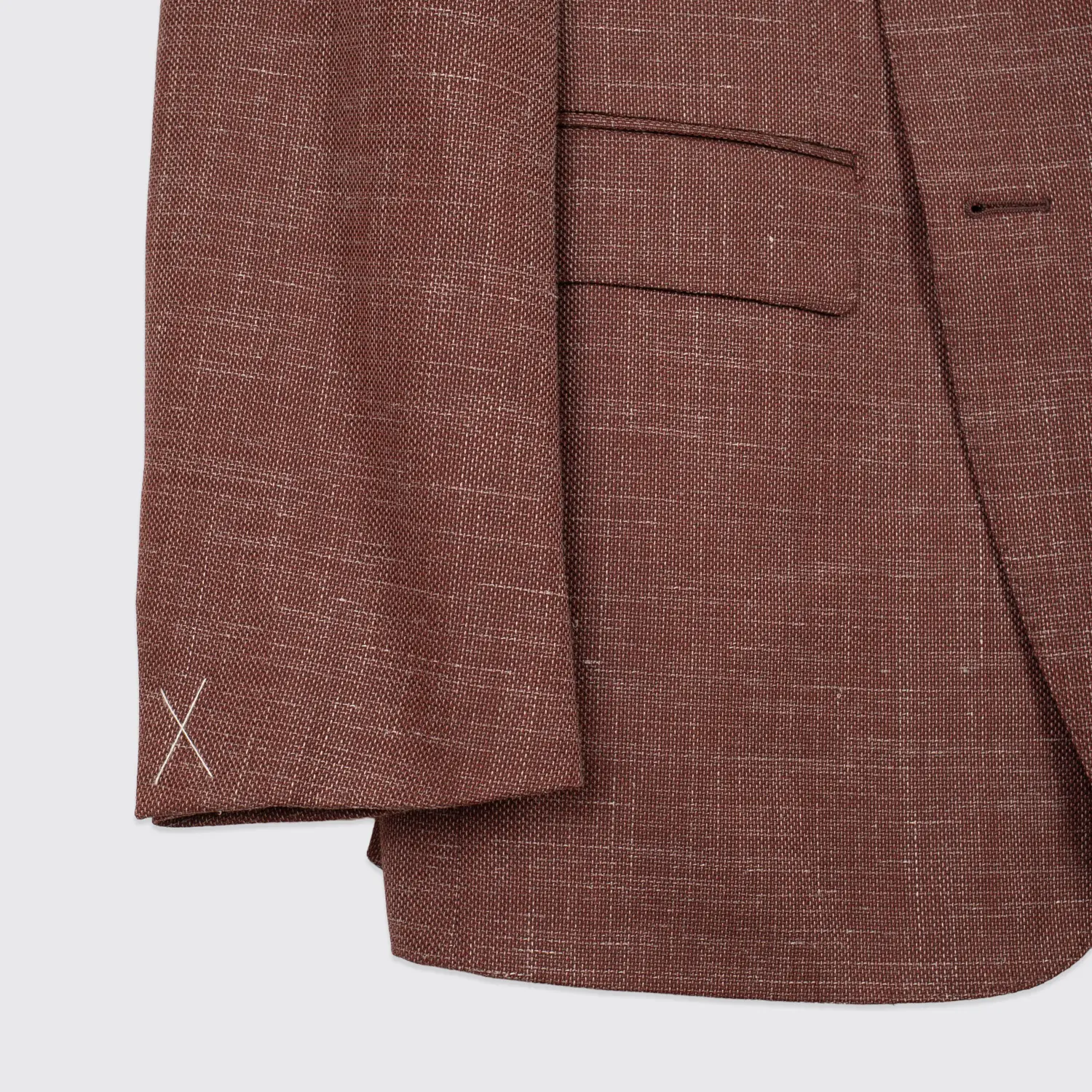 Ermenegildo Zegna Milano Easy Sport Coat Size EU56 Men Red Woven Wool Blend
