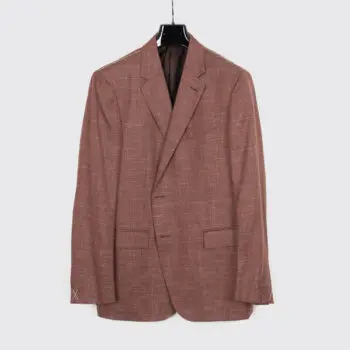 Ermenegildo Zegna Milano Easy Sport Coat Size EU56 Men Red Woven Wool Blend