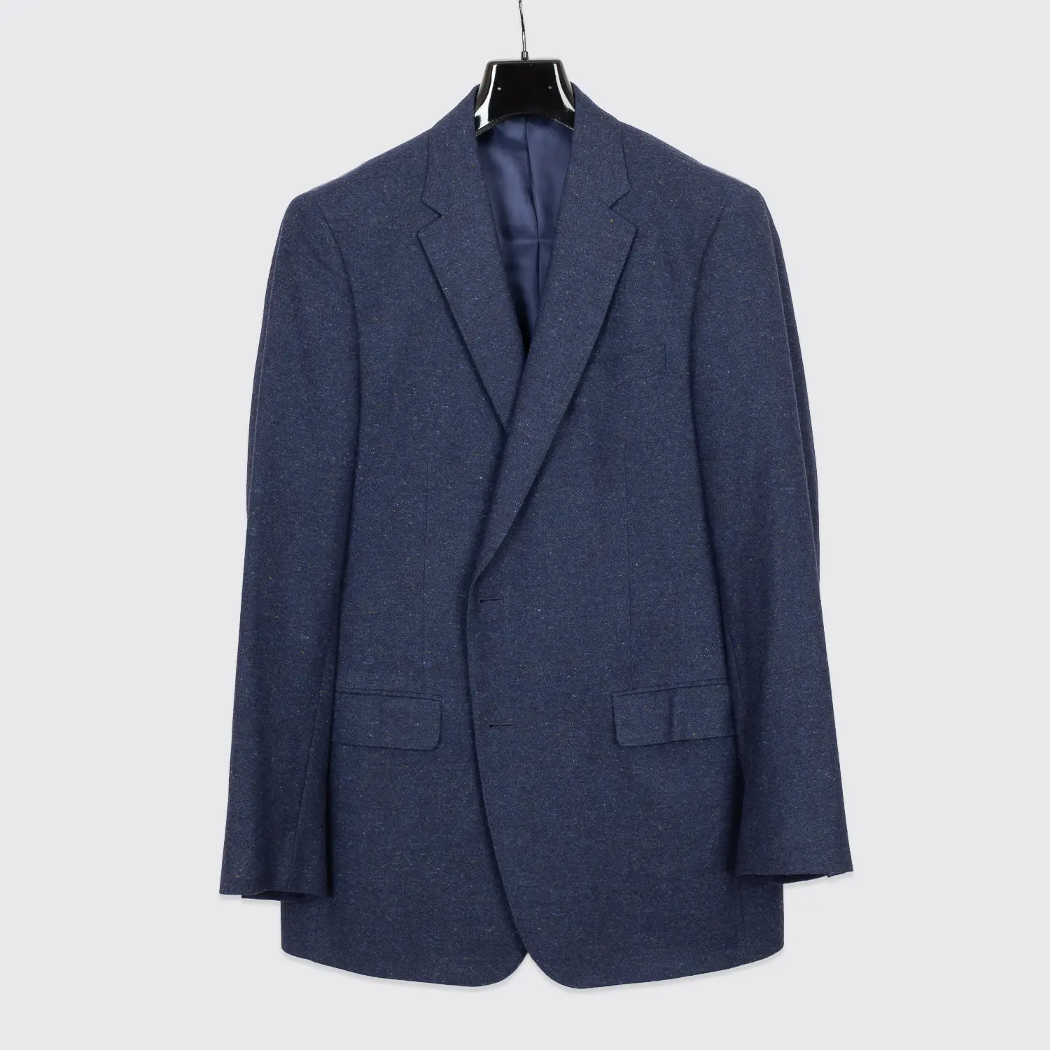 Samuelsohn Sport Coat Size 44 L Blue Multicolor Fleck Warm Wool Two Button Gable