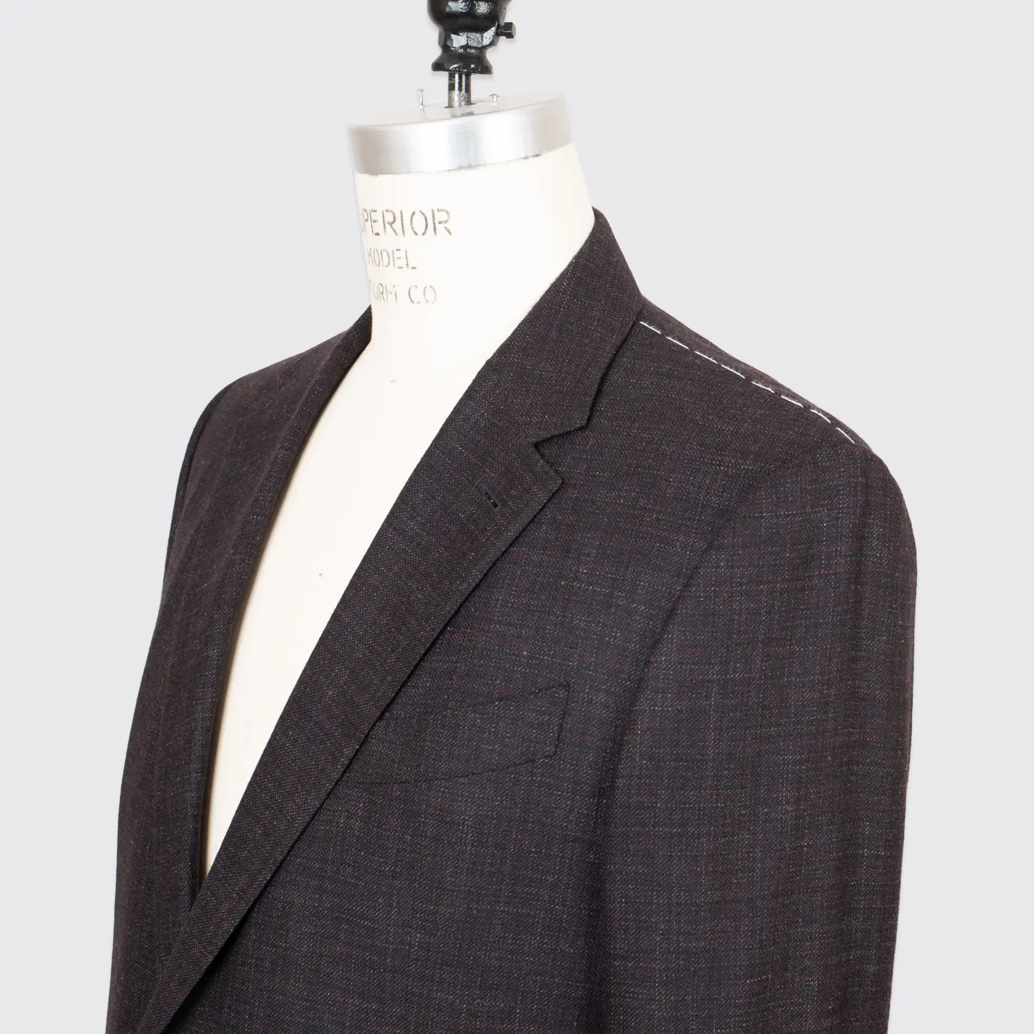 Ermenegildo Zegna Milano Easy Sport Coat Size EU56R Black Red Wool Made in Italy