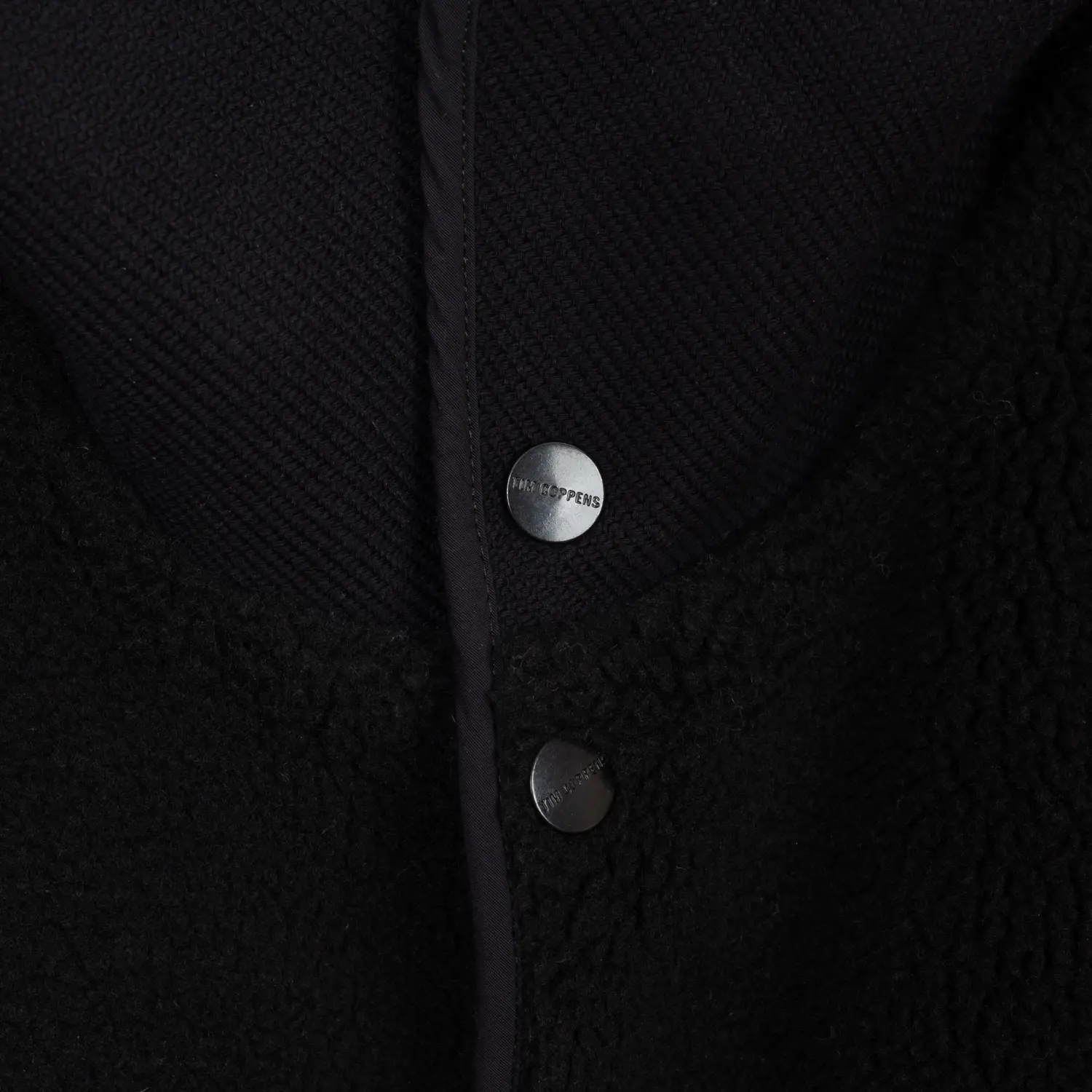 Tim Coppens Vest Size M Black Cotton Blend Fleece Tech Hooded Made in U.S.A.