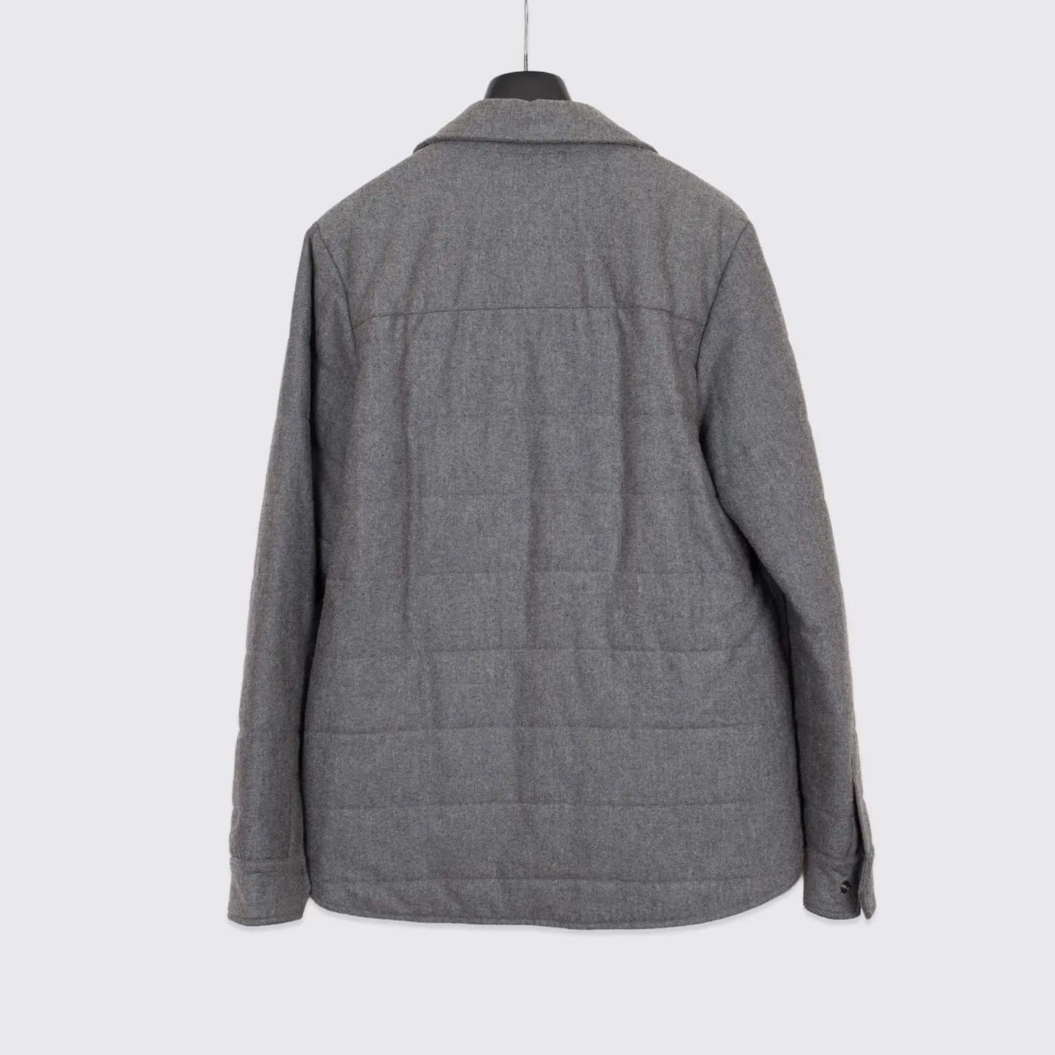 Wings & Horns Shirt Jacket Size M Gray Wool Blend Primaloft Insulated Quilted