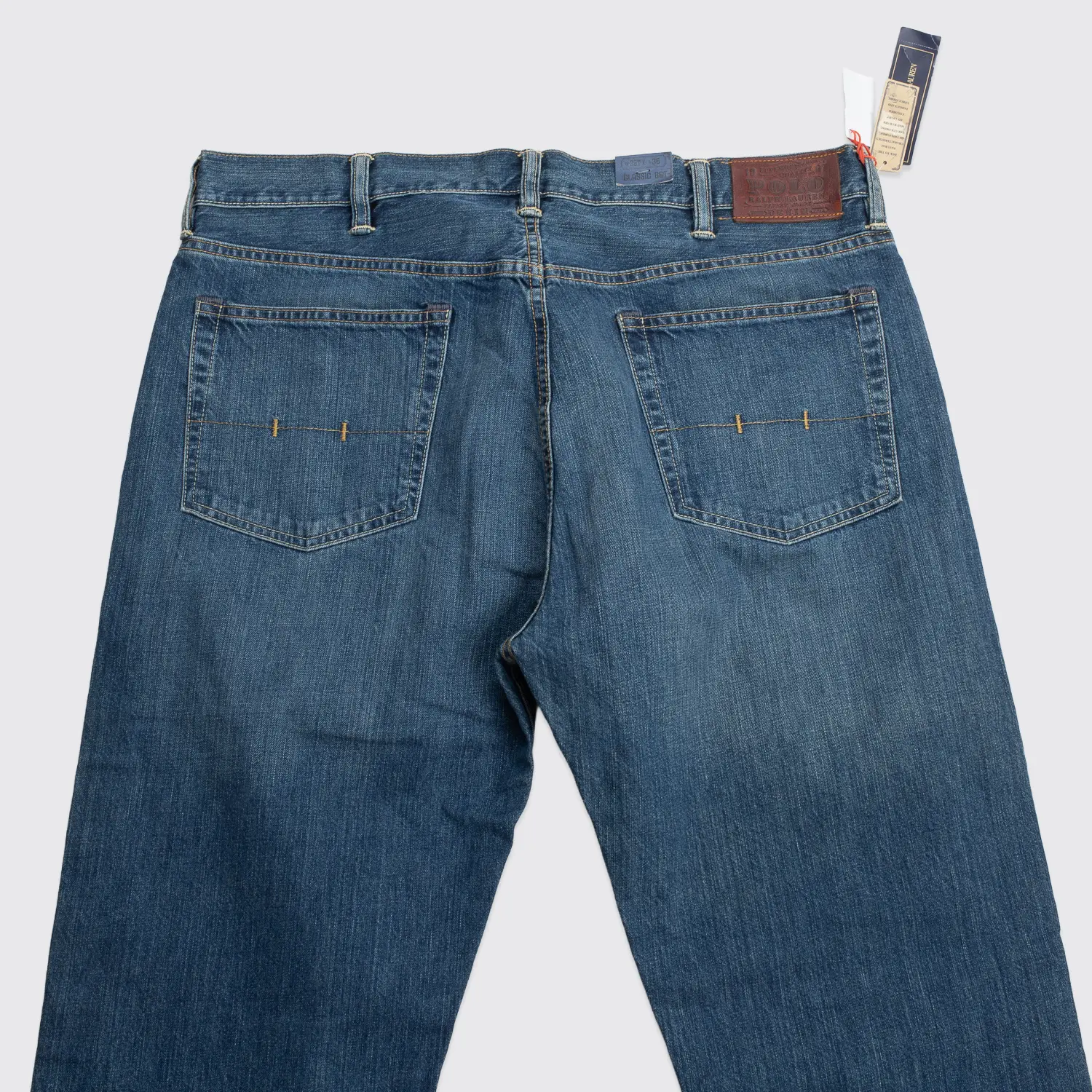 Polo Ralph Lauren Classic 867 Jeans Size W38 Tall Blue Denim Straight Leg