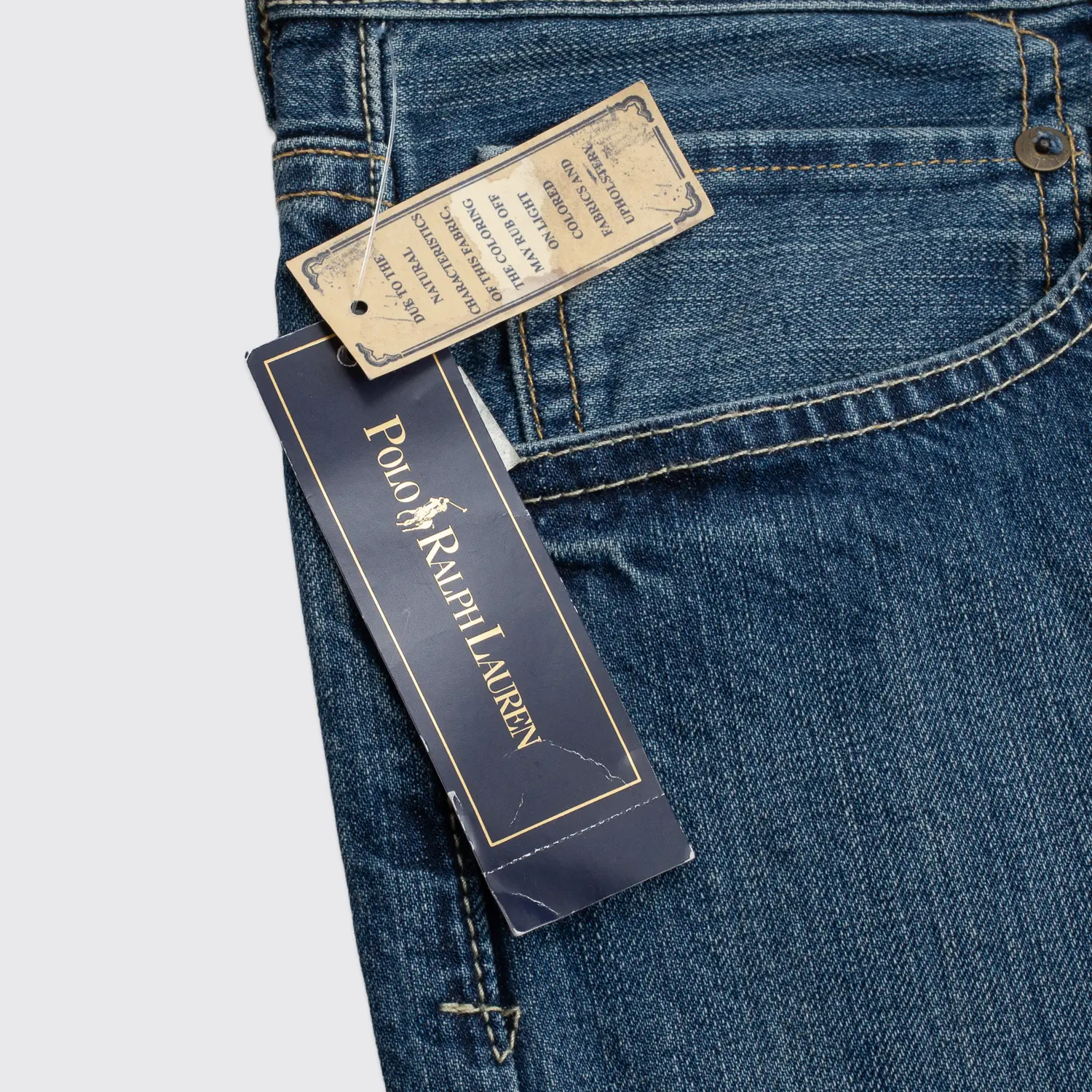 Polo Ralph Lauren Classic 867 Jeans Size W38 Tall Blue Denim Straight Leg