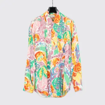 Guess by Georges Marciano Shirt XL Men Multicolor Floral Vintage Made in U.S.A.