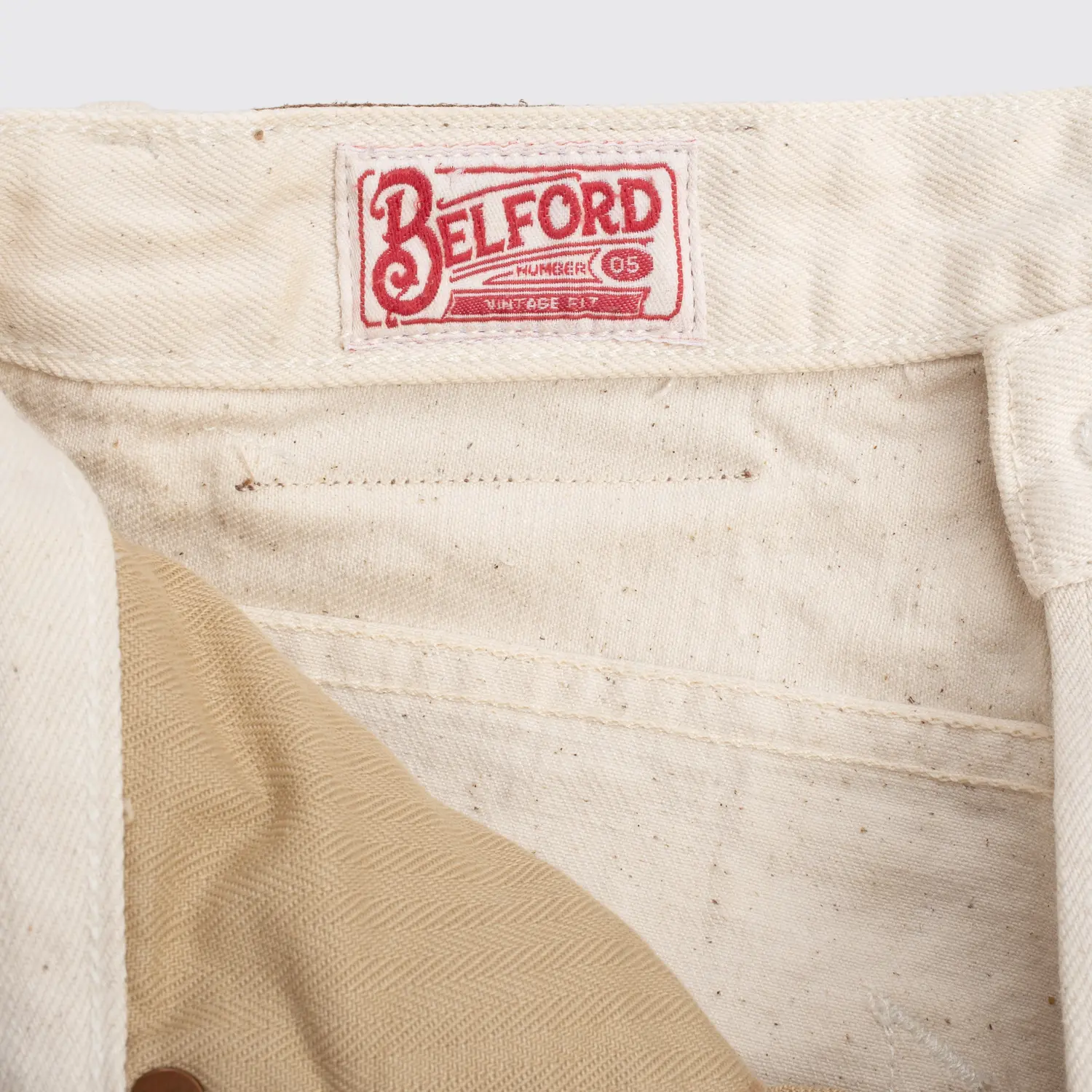 Freenote Cloth Belford Number 05 Vintage Fit Jeans W30 Men Cream White Cotton