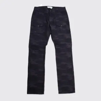 Wings & Horns Cargo Pants Size W31 Black Gray Camo Cotton Twill Made in Canada