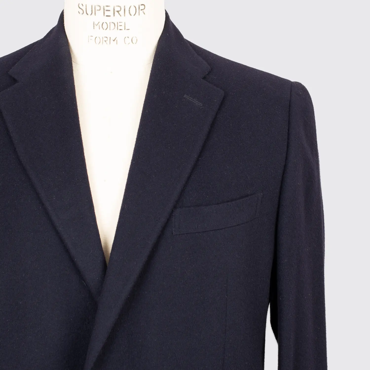 Polo Ralph Lauren Cashmere Jacket Size 46 Long Dark Navy Blue Made in Italy