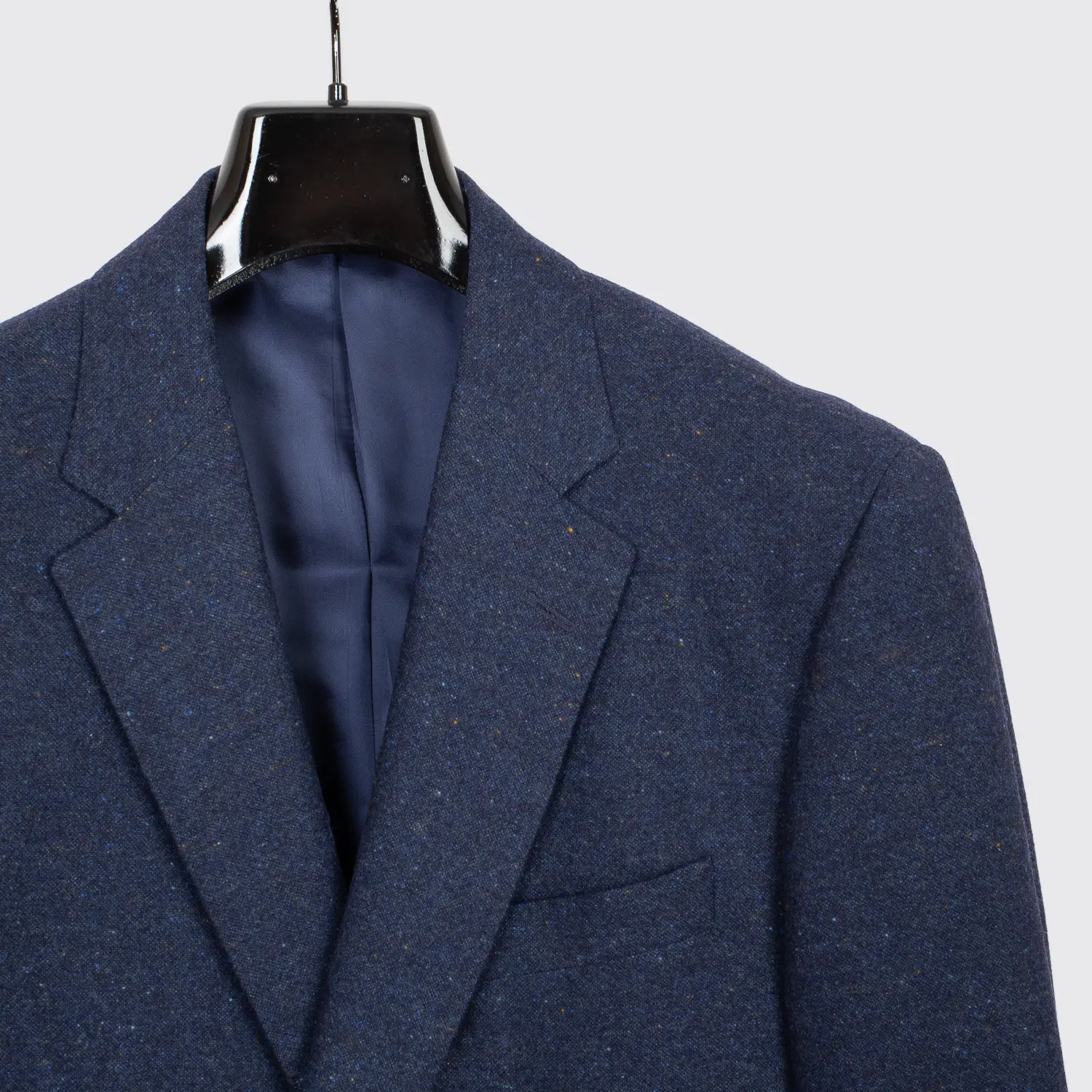 Samuelsohn Sport Coat Size 44 L Blue Multicolor Fleck Warm Wool Two Button Gable