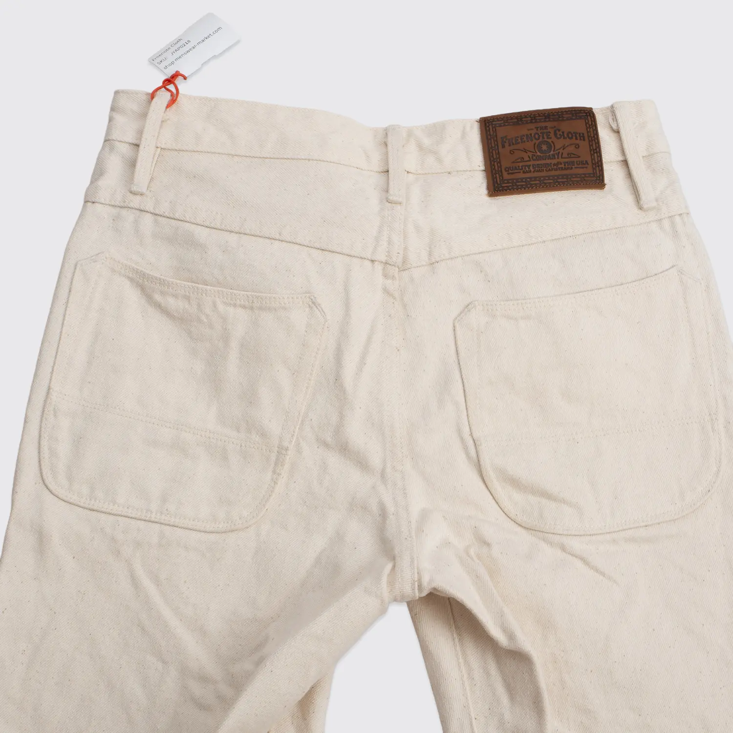 Freenote Cloth Belford Number 05 Vintage Fit Jeans W30 Men Cream White Cotton