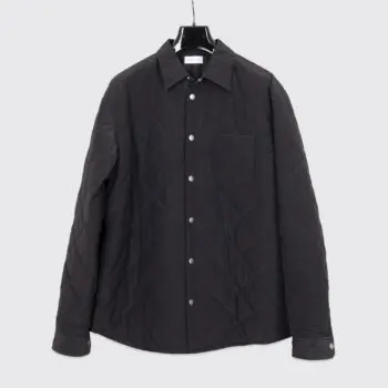 John Elliott Jupiter Oversize Diamond Quilted Overshirt Size 3 Men Black Nylon