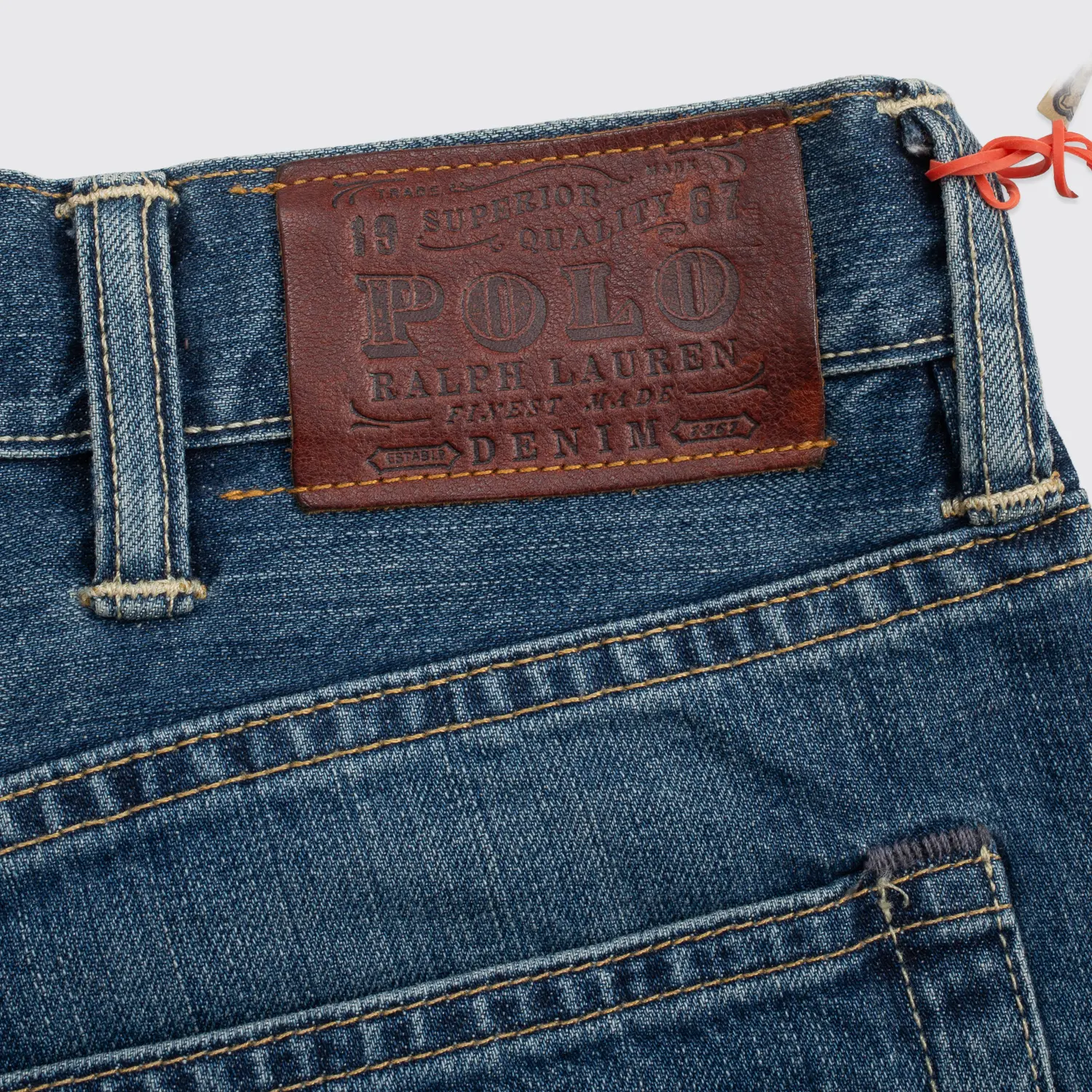 Polo Ralph Lauren Classic 867 Jeans Size W38 Tall Blue Denim Straight Leg