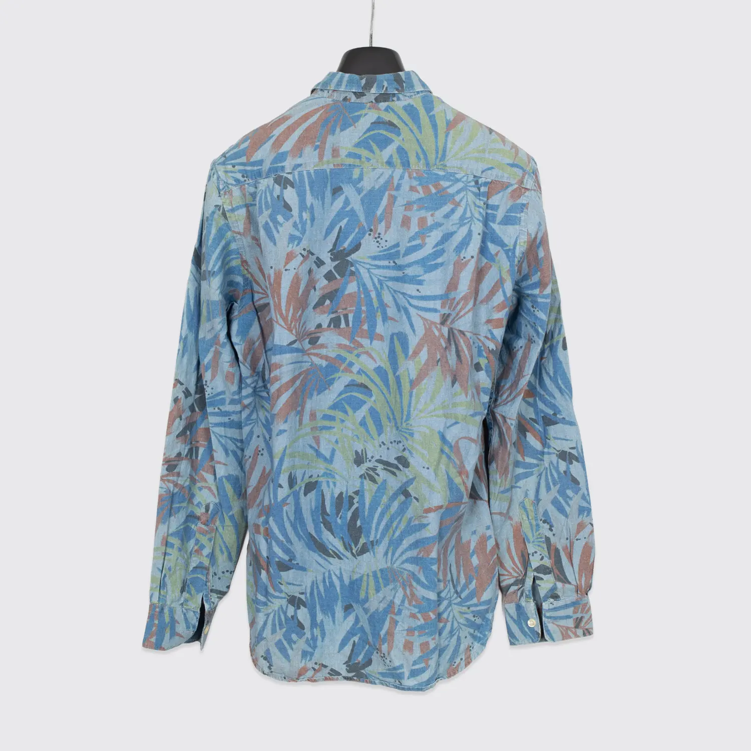 Our Legacy 1980-81 Pinpoint Oxford Shirt Size M Multicolor Floral Print Cotton