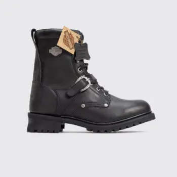 Harley Davidson Faded Glory Riding Boots Size 12 Men Black Leather Buckle 91003