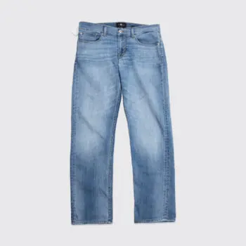 7 for All Mankind Slimmy Momentum Jeans Size W32 Men Light Blue Cotton Stretch
