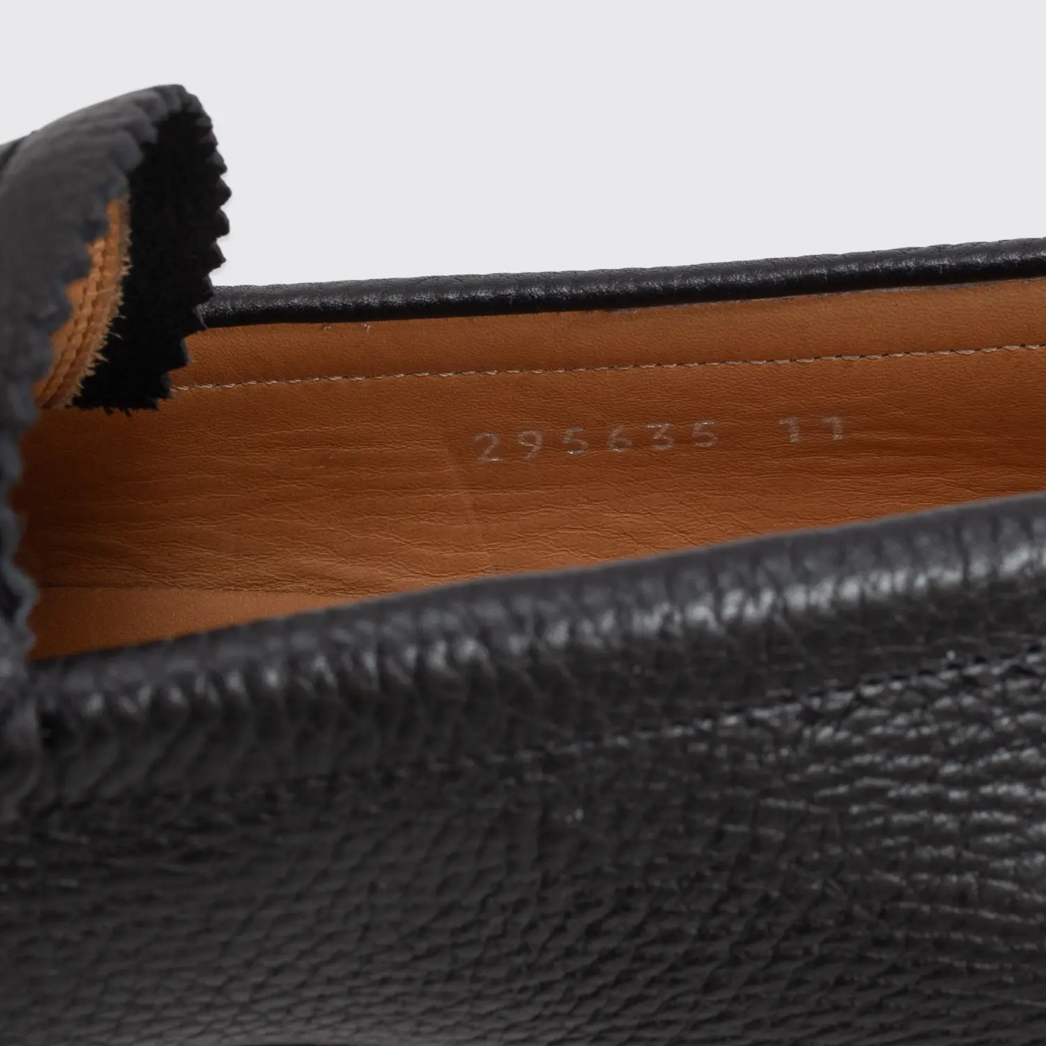 Gucci Shoes Size 11 Black Pebble Grain Bit Loafer Bamboo Detail Made in Italy