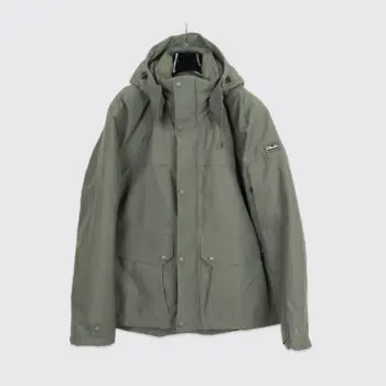 RLX Ralph Lauren Parka XL Green Water Repellent Primaloft Faille Hooded Jacket