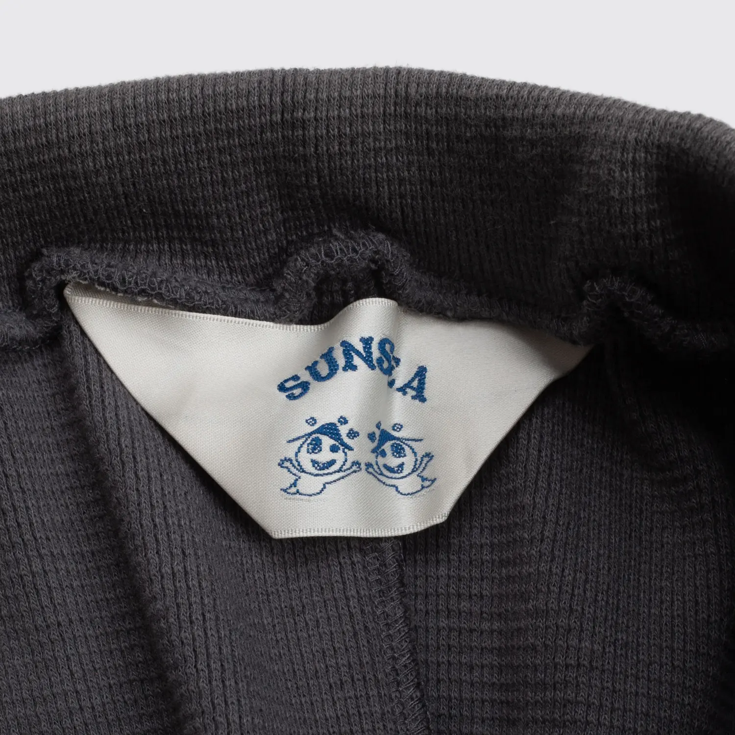 Sunsea Jogger Size M (3) Gray Cotton Blend Waffle Knit Pants Made in Japan