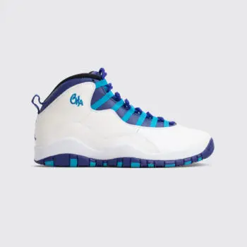 Air Jordan Shoes Size 11 Retro 10 Charlotte Hornets White Concord Blue Lagoon