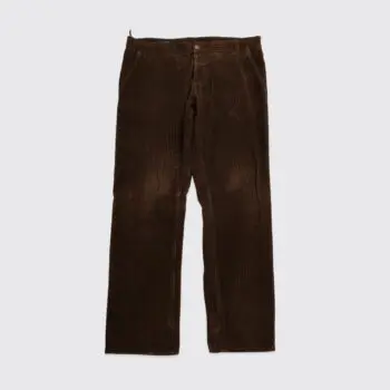 Gucci Pants Size EU54 Men 70's Corduroy Brown Cotton with Croco Patch