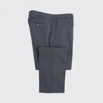 Brunello Cucinelli Pants Size EU52 Italian Fit Solid Gray Cotton Twill Stretch