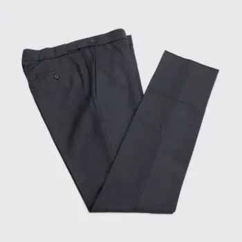 Raf Simons Pants Size EU50 Dark Gray Wool Twill Unfinished Hem Made in Italy