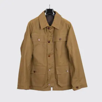 The Workers Club Field Jacket XL Men Tan Waxed Canvas British Millerain