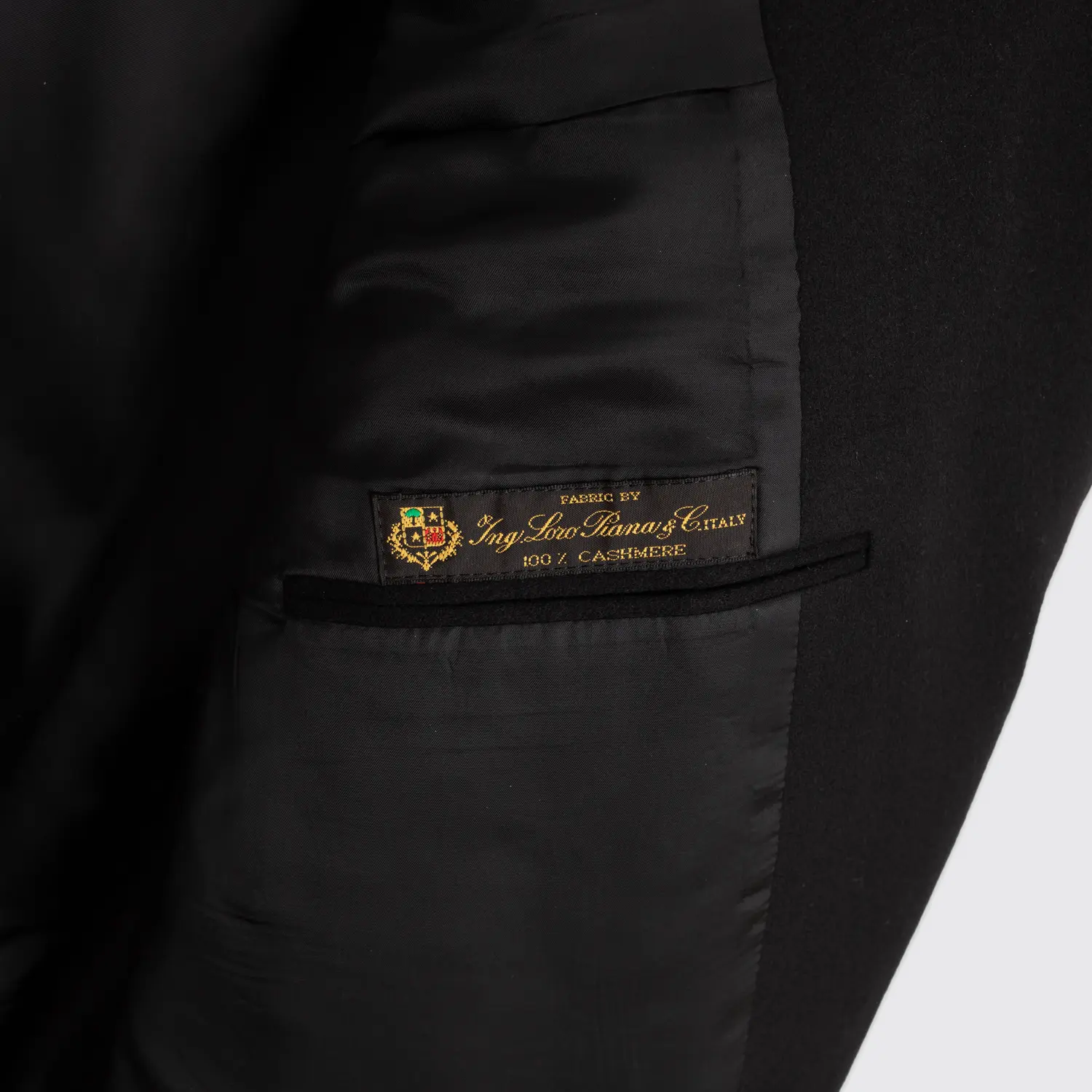 Hickey Freeman x Loro Piana Jacket Size 48 XLG Black Cashmere Limited Edition