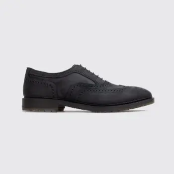 Allen Edmonds Mctavish Wingtip Oxford Shoes Size 12 Black Roughout Suede Leather